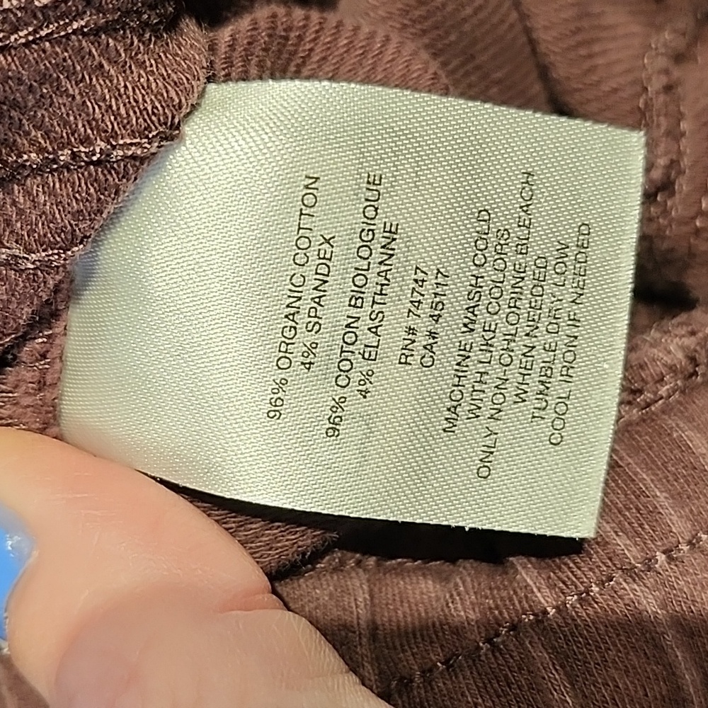 Ascend Burgandy Ribbed Pants - Picture 3 of 11